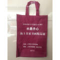 Red promotional handle-typed non woven advertising bag